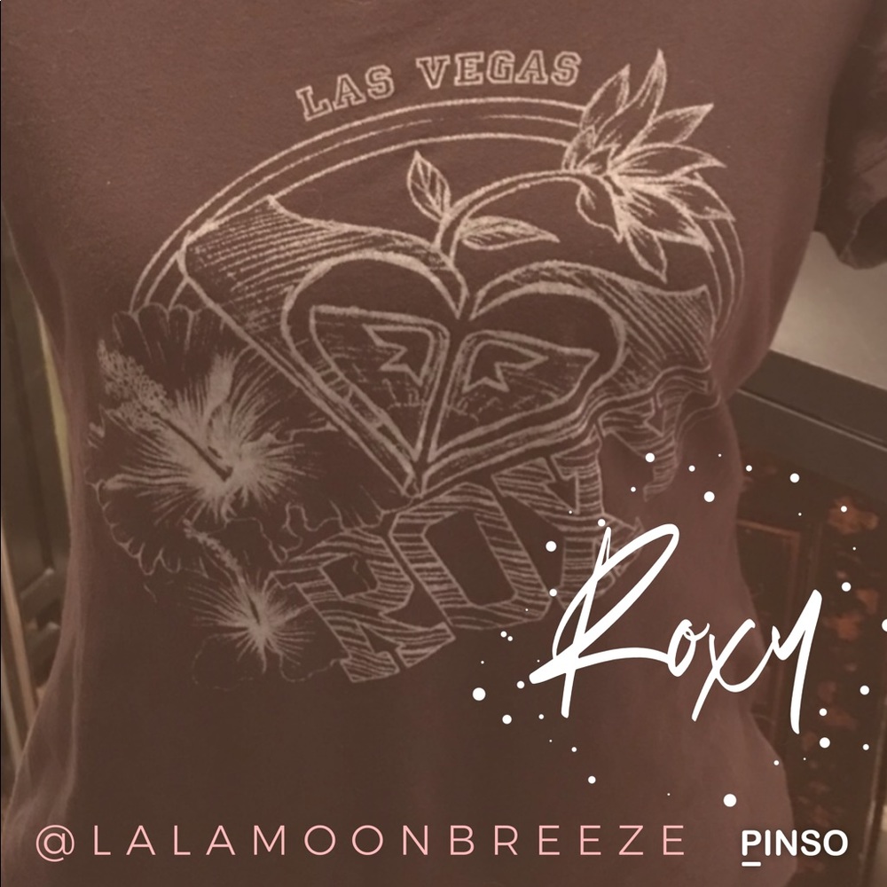 🌸 ROXY black Las Vegas Vintage tshirt
